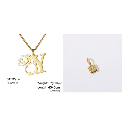 Stainless steel fashion necklace with geometric cross chain design and electroplated finish in gold or silver colour