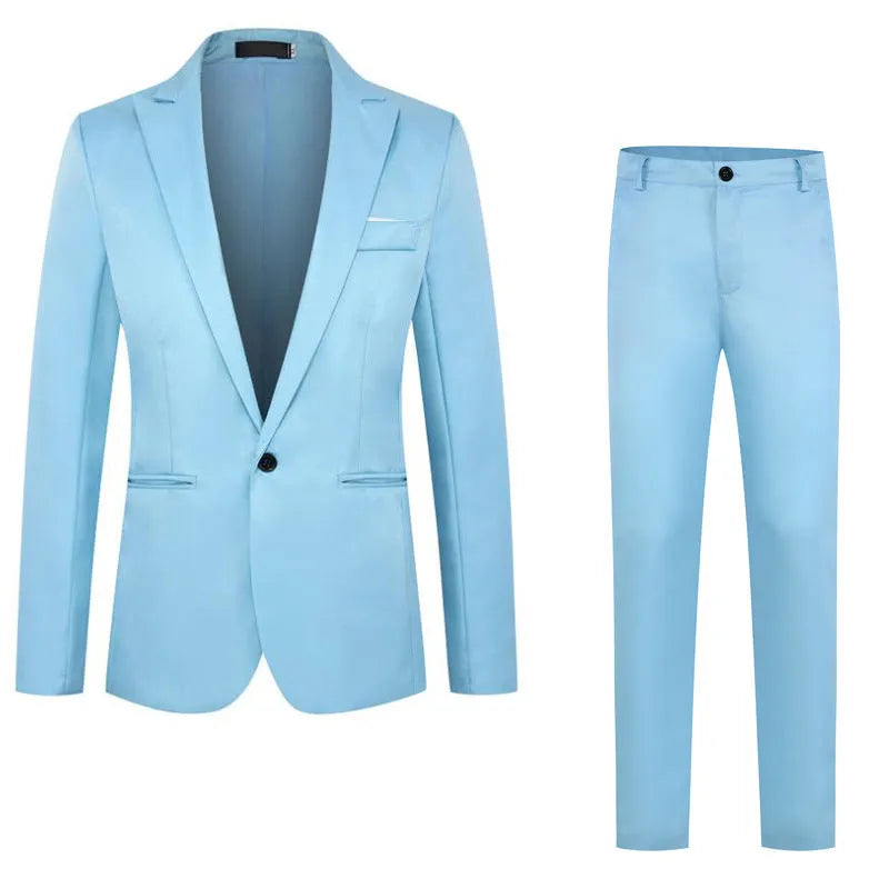 Men's acetate fibre wedding tuxedo jacket in loose fit, available in eight colours like wine red and sizes up to 5XL