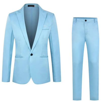Men's acetate fibre wedding tuxedo jacket in loose fit, available in eight colours like wine red and sizes up to 5XL
