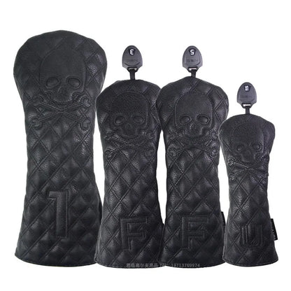 Black and white golf waterproof wooden pole protective cover for sports equipment