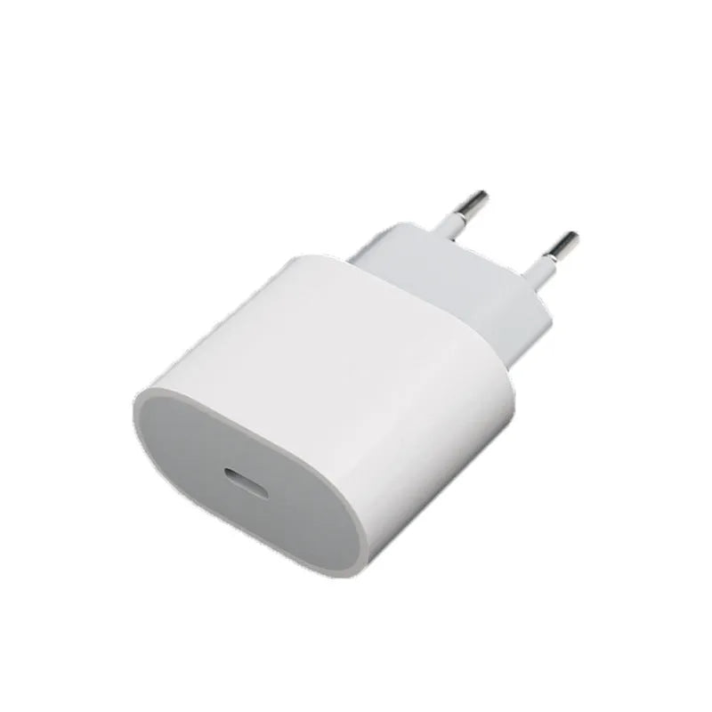 Mobile phone charger with USB interface showing American and European plug configurations