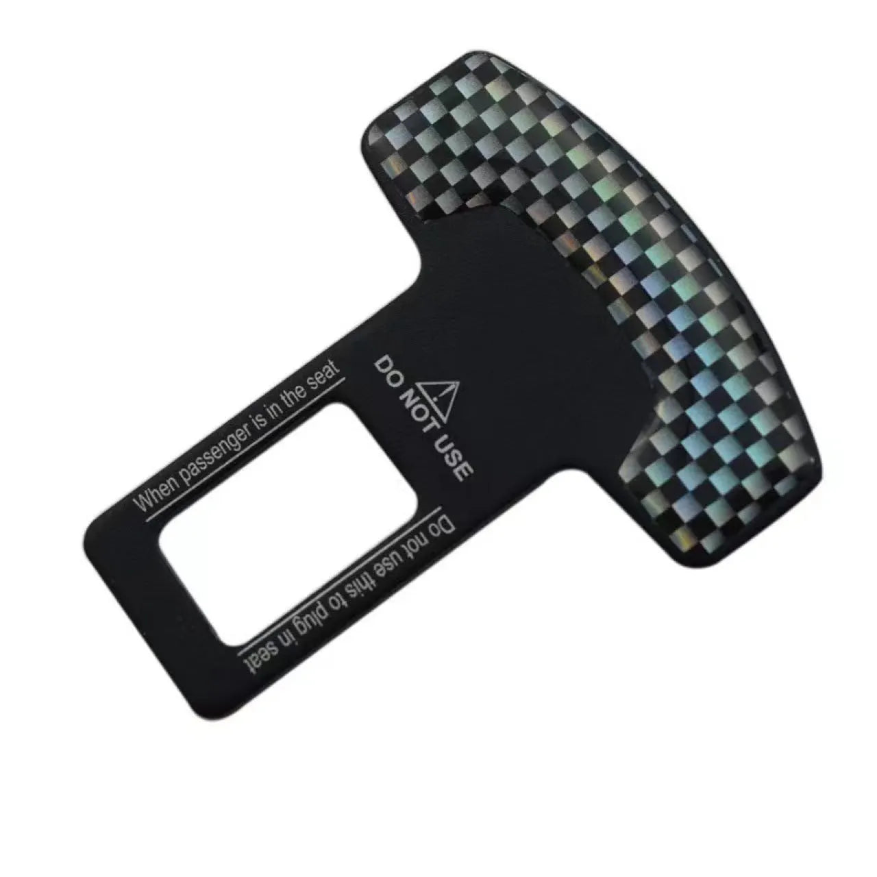 Aluminium alloy key chain bottle opener with 2.1cm buckle pick head and frosted carbon fibre finish