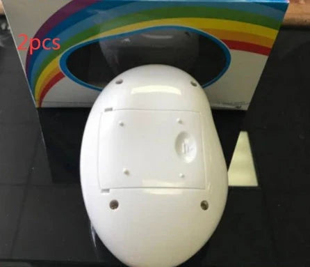 Magical Rainbow Projection Night Light casting colorful lights on a wall, creating a romantic and relaxing atmosphere