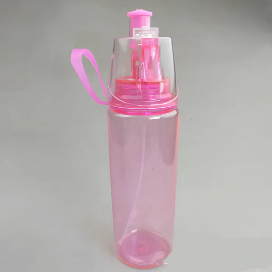 600ml sports mist spray bottle in multiple colours with continuous spray function for outdoor activities