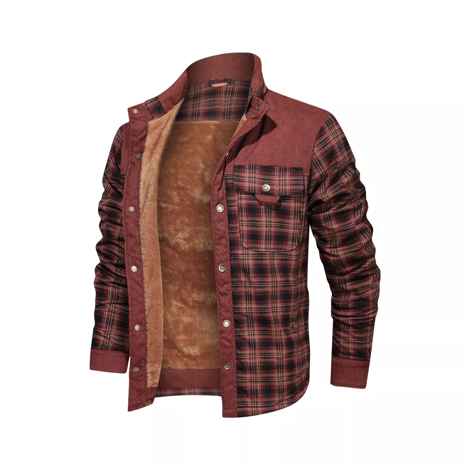 Men's cotton casual coat jacket for autumn and winter in various patterns