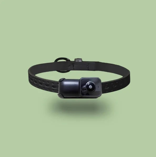 Black wifi camera neckband recorder with TYPE-C port showing compact 61.5mm design