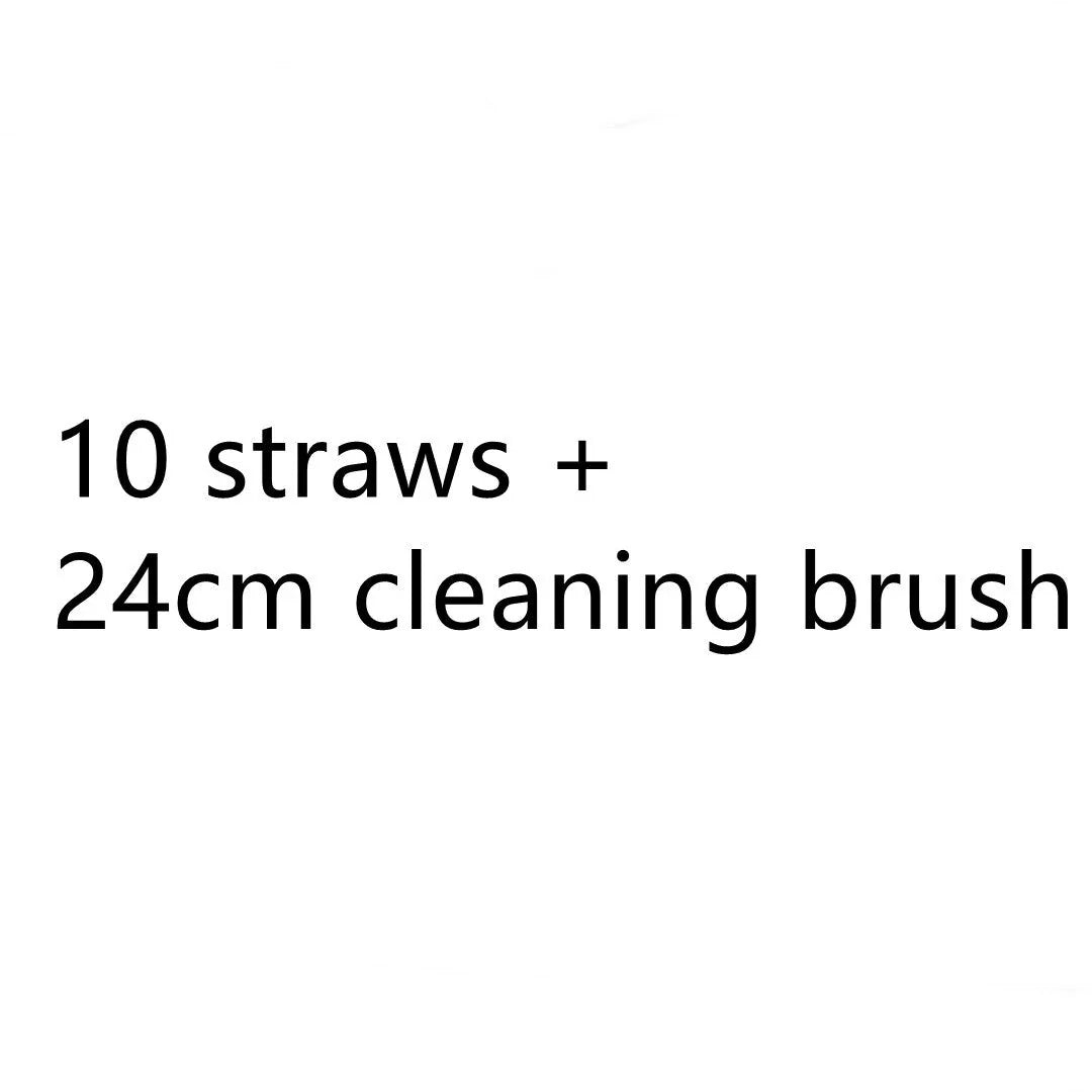 Premium heart-shaped reusable metal drinking straws for bubble tea and other beverages