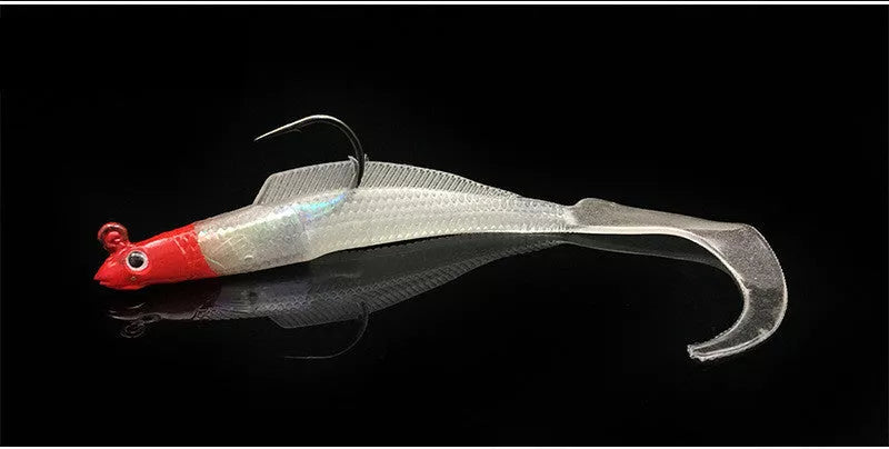 Creative Simulation Long Lead Soft Fishing Lure in various colors for realistic bait imitation