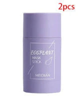 Nourishing Green Tea and Eggplant Clay Mask Set - Deeply cleanse pores, control oil, and brighten skin for a radiant, healthy-looking complexion