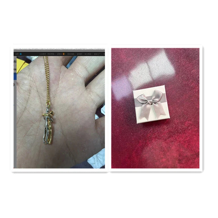 Stylish unisex love necklace with brass pendant in various color options, including rose gold, white black, black gold, and more.