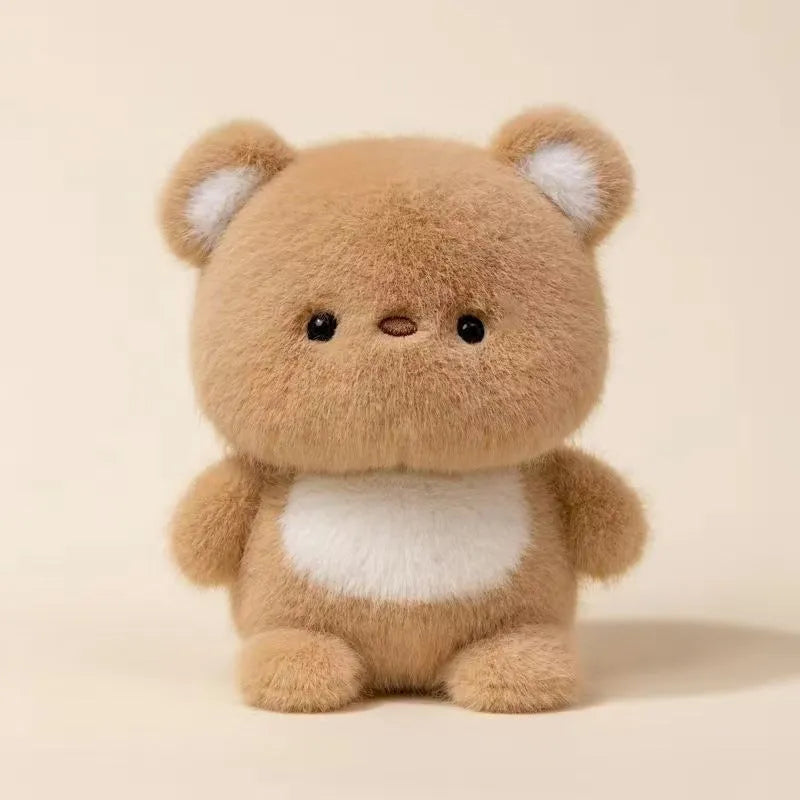 16cm animal plush toy doll table decoration with short plush and PP cotton filling