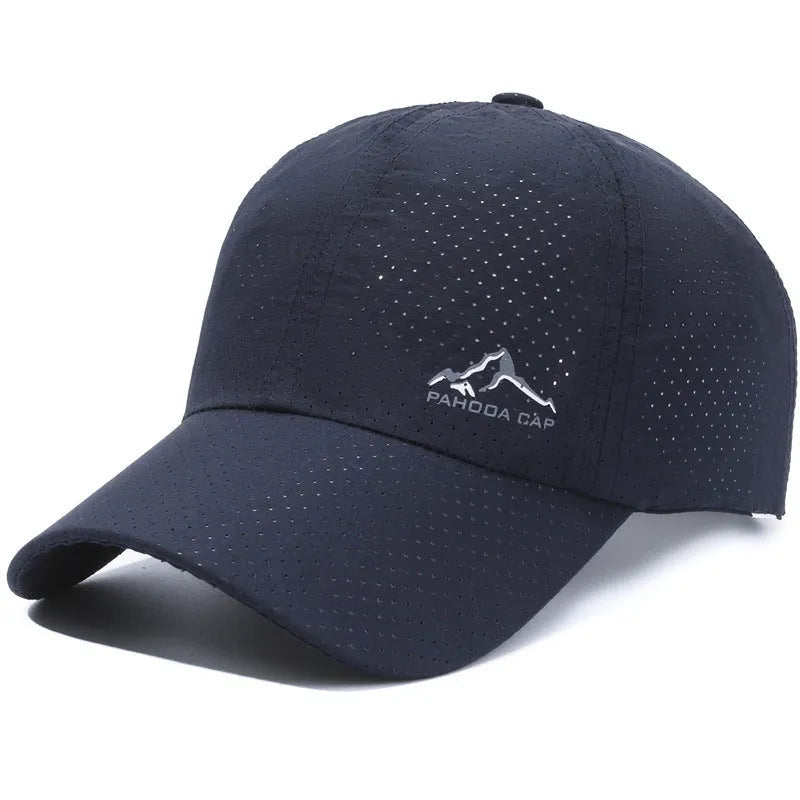 Korean-style adjustable baseball cap in dome crown design with polyester fabric for summer sun protection