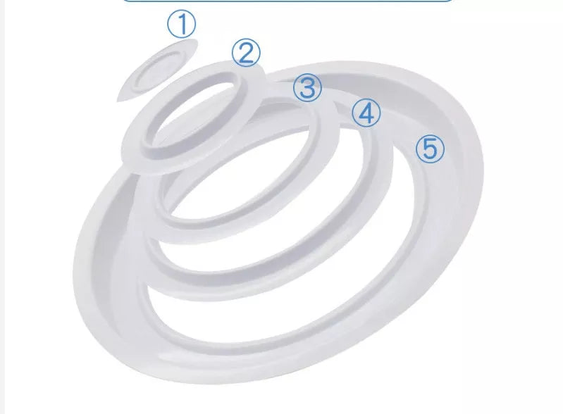 White ABS Cat Toilet Trainer with color box packaging for easy transition from litter box