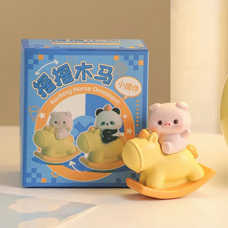Hokey Pokey Station decompression doll desk ornament showing 6.5cm tall resin figure with cartoon animal design