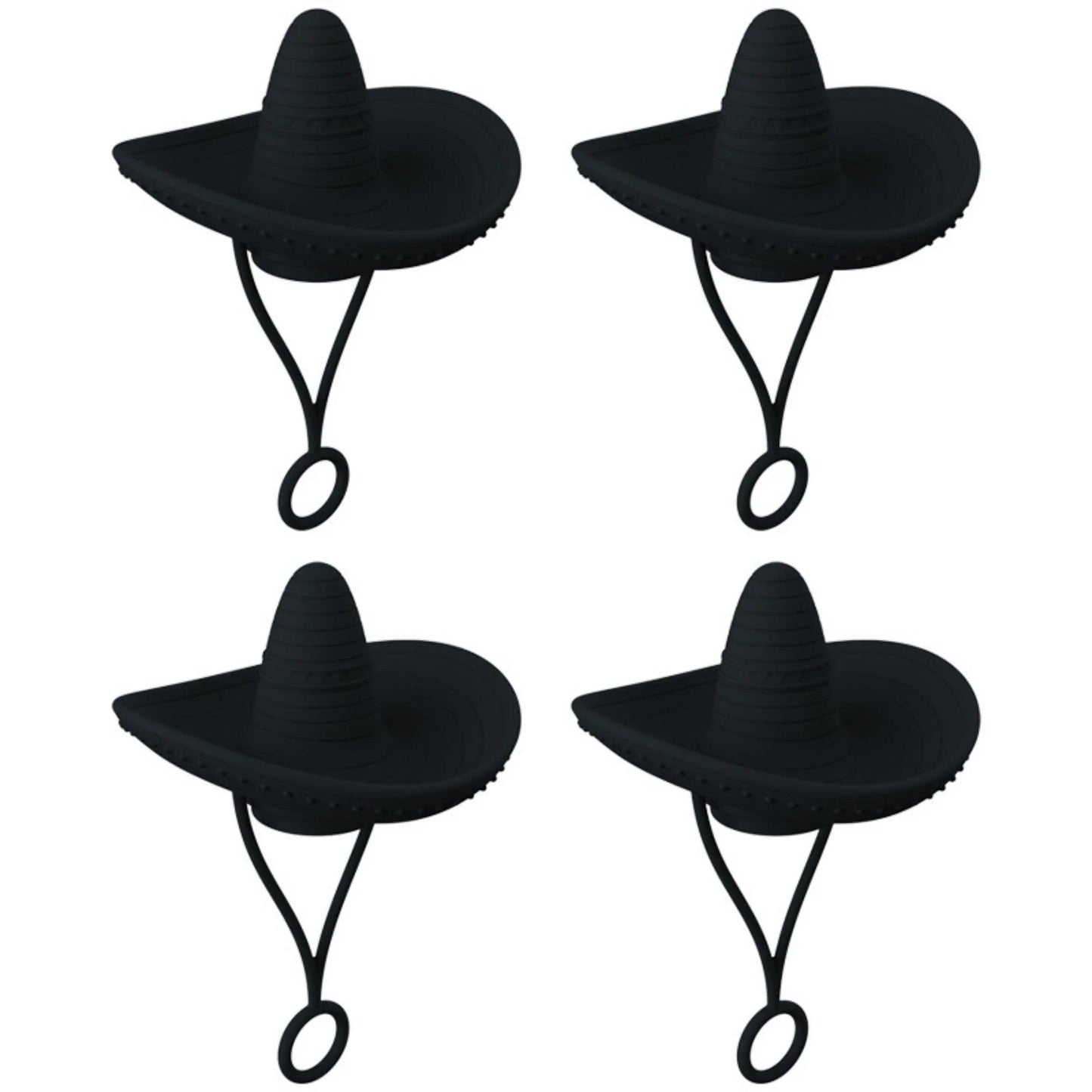 Stylish Cowboy Hat Straw Covers - Reusable drink toppers made from premium silicone for outdoor fun and fresh beverages