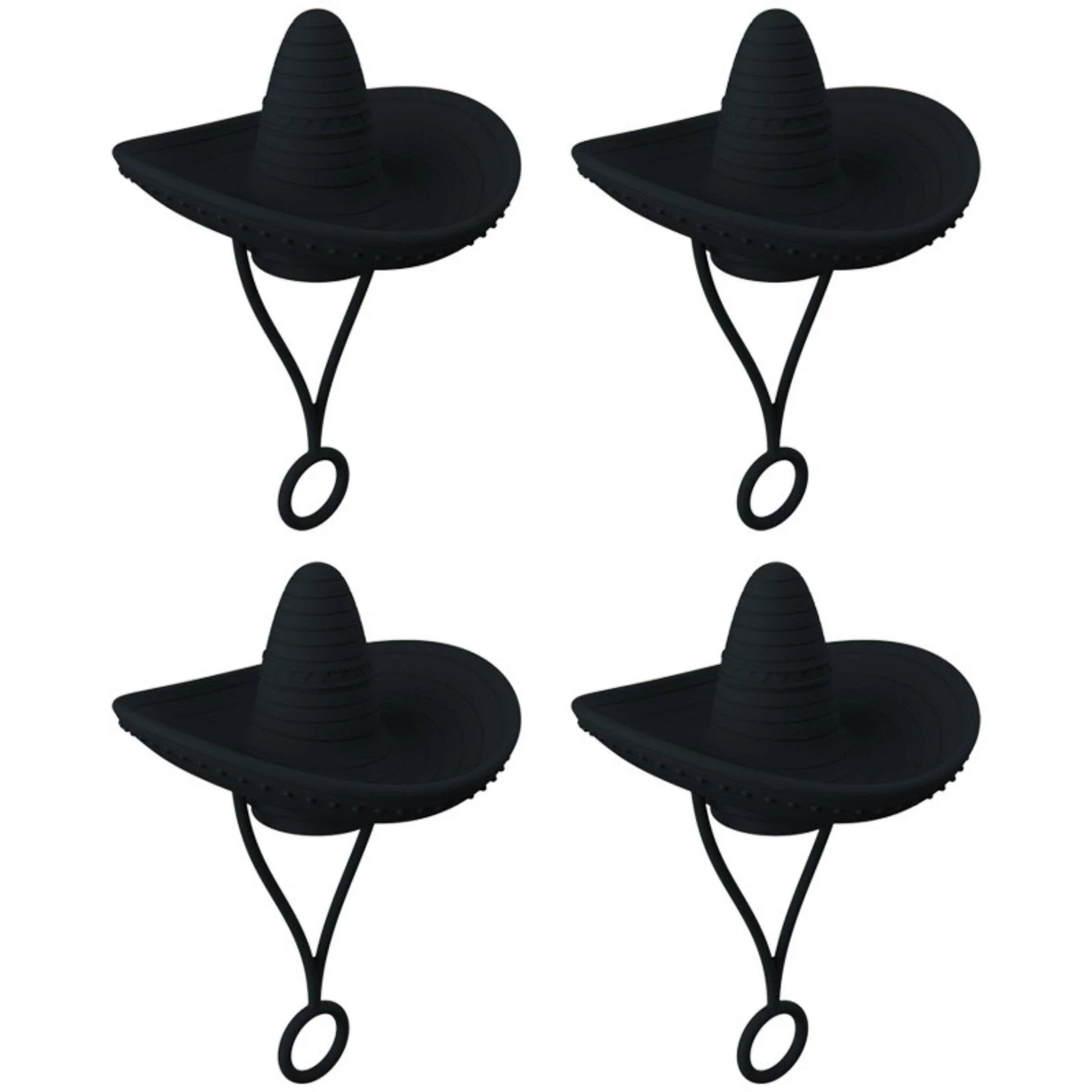 Stylish Cowboy Hat Straw Covers - Reusable drink toppers made from premium silicone for outdoor fun and fresh beverages