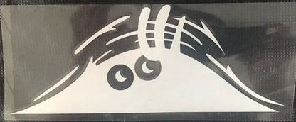 Set of four large self-adhesive body stickers showing smiley face and angry face designs.