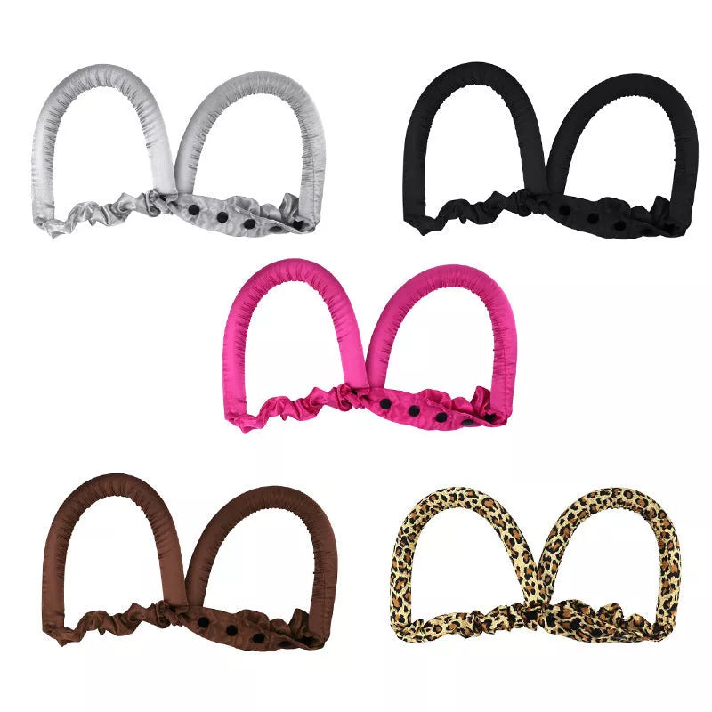 Lazy Sleep Hair Curler Big Wave Heat-free Rubber Curler in various colors