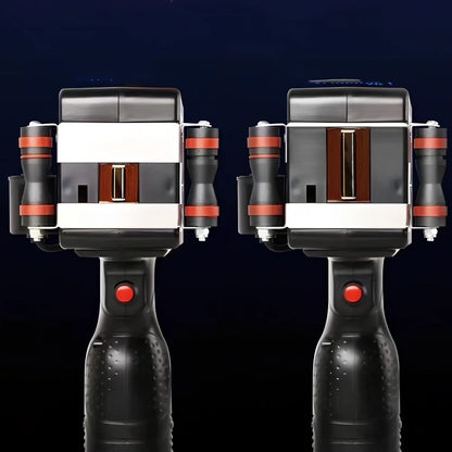 Hand-held inkjet printer with 12.7mm print head, black ink, dimensions 100x120x200mm for industrial marking