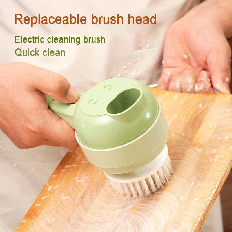 Versatile electric kitchen processor with multiple attachments for chopping, slicing, and mincing various food items