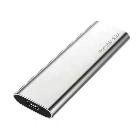 Cross-border hot mobile SSD expansion hard disk with ultra-thin metal shell showing multiple interface colour options
