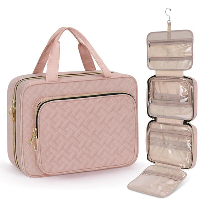 Waterproof polyester travel wash bag for cosmetics in multiple colour options