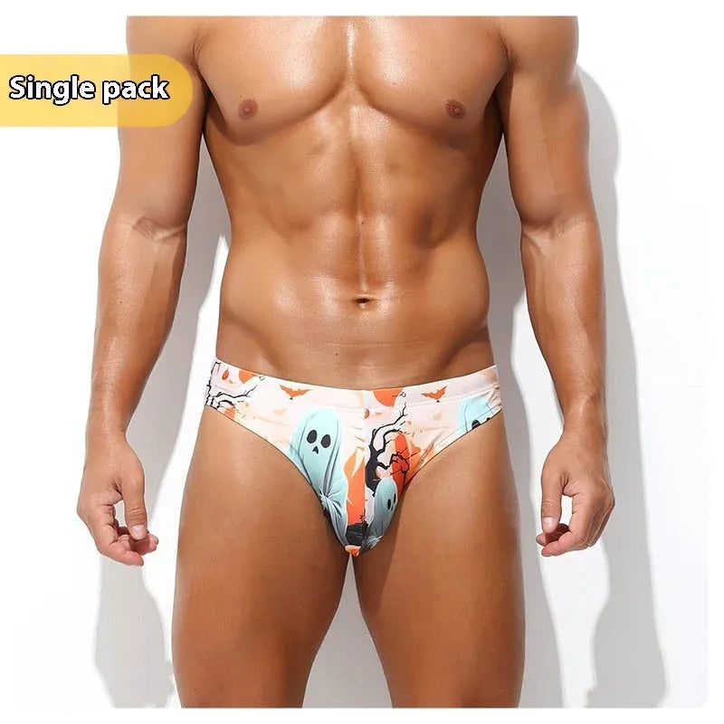 Men's low waisted quick-drying polyester shorts with digital printing in multiple colour options