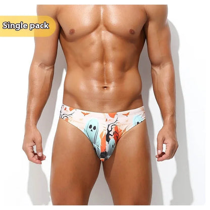 Men's low waisted quick-drying polyester shorts with digital printing in multiple colour options