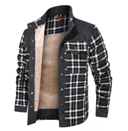 Men's cotton casual coat jacket for autumn and winter in various patterns