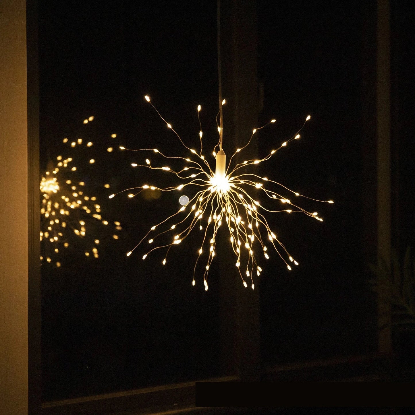 Outdoor waterproof dandelion string lights with copper wire and remote control in colour and warm colour options