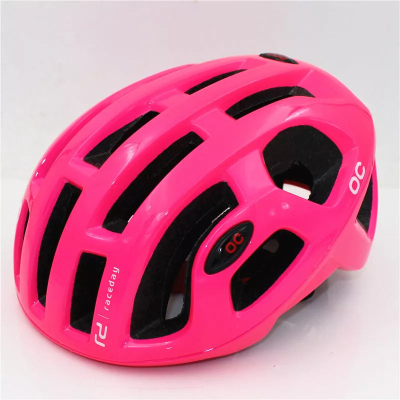 Adult bicycle helmet in vibrant colors with PC+EPS construction for safety and style
