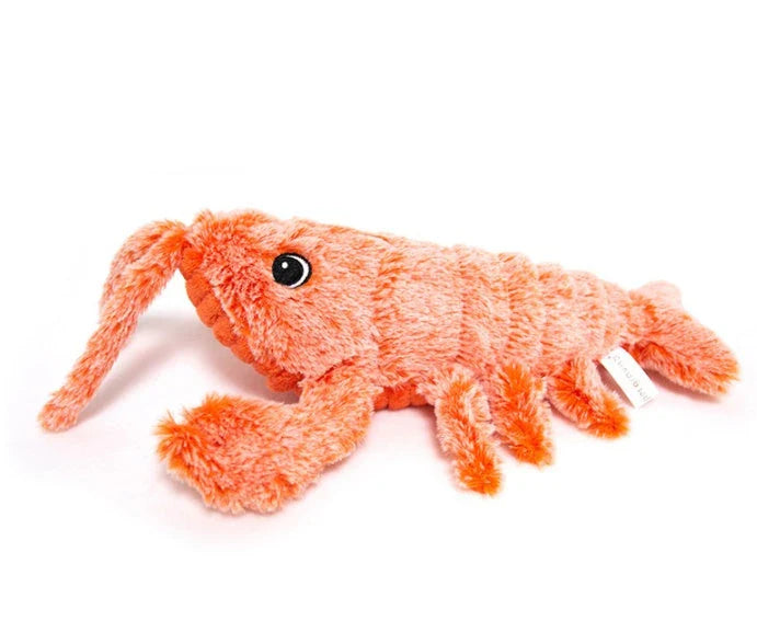 Vibrant Leaping Lobster USB-Powered Pet Toy with Swinging Tail and Automatic Movement