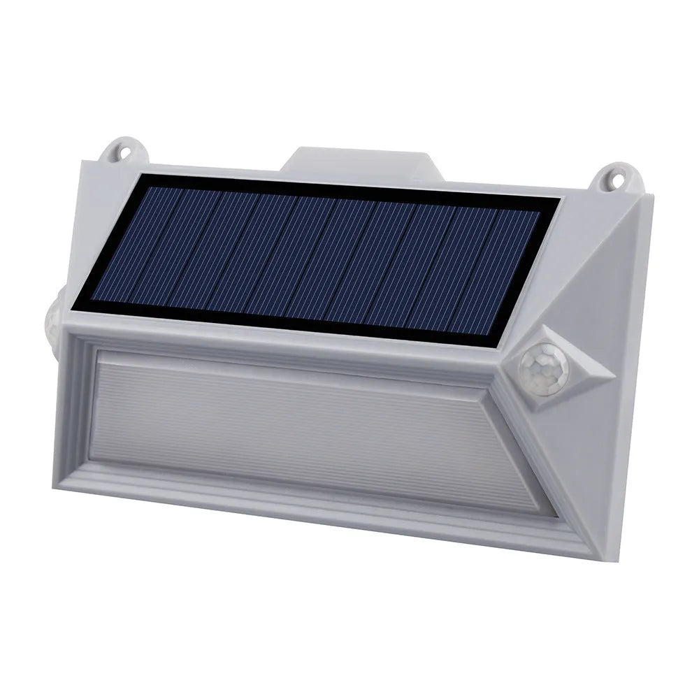 Solar outdoor human body induction step light with abstract design for steps and pathways