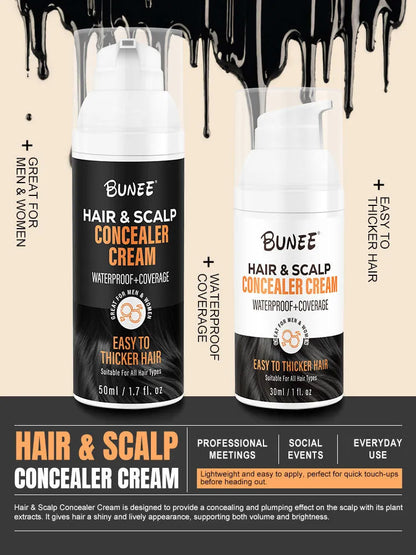 30ml bottle of grey scalp concealer pomade for covering hair thinning areas