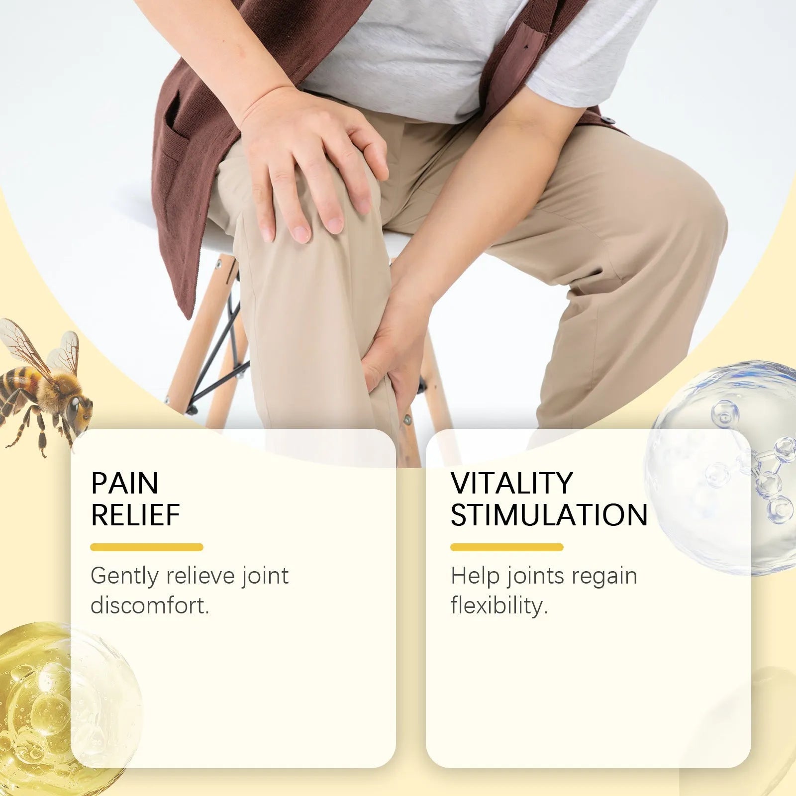 A 50g tube of Relieve Frost joint neck cream with bee venom and chondroitin.