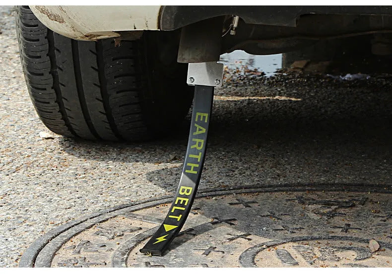 370mm black car electrostatic grounding chain with rubber housing and copper conductors for vehicle static control