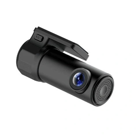 Mini WIFI Car DVR Camera in black with wireless app monitoring