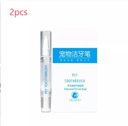 Pet Toothbrush Pen for dogs with breath freshening formula, easy-to-use dental care tool