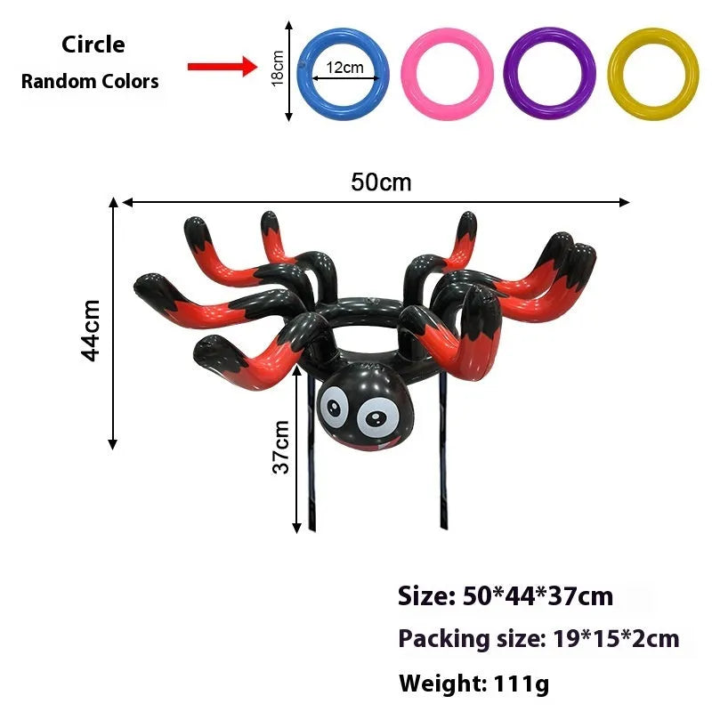 Inflatable Octopus Ferrule Throwing Toy in multiple colours for teenager ability training
