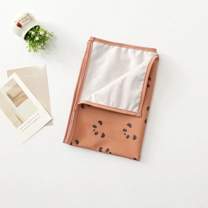 Baby Fashion waterproof washable diaper pad with animal print design in multiple size options