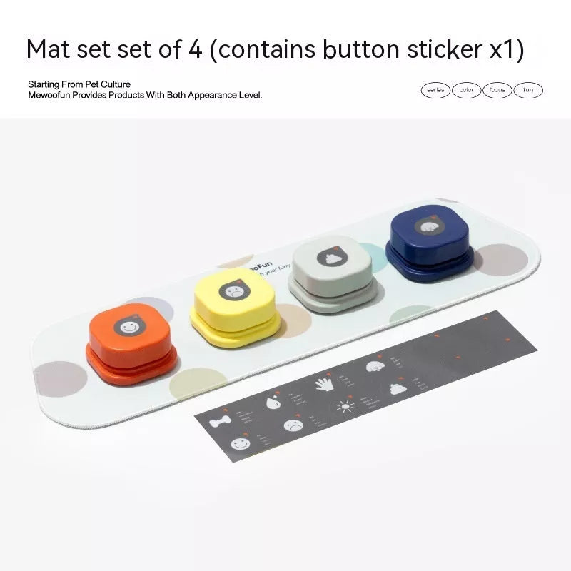 4 Colors Pet Communication Button for dogs and cats, durable ABS plastic, easy to use