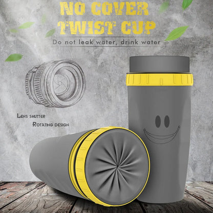 Twist Cup Travel Tumbler with double insulation and straw compatibility in various colors