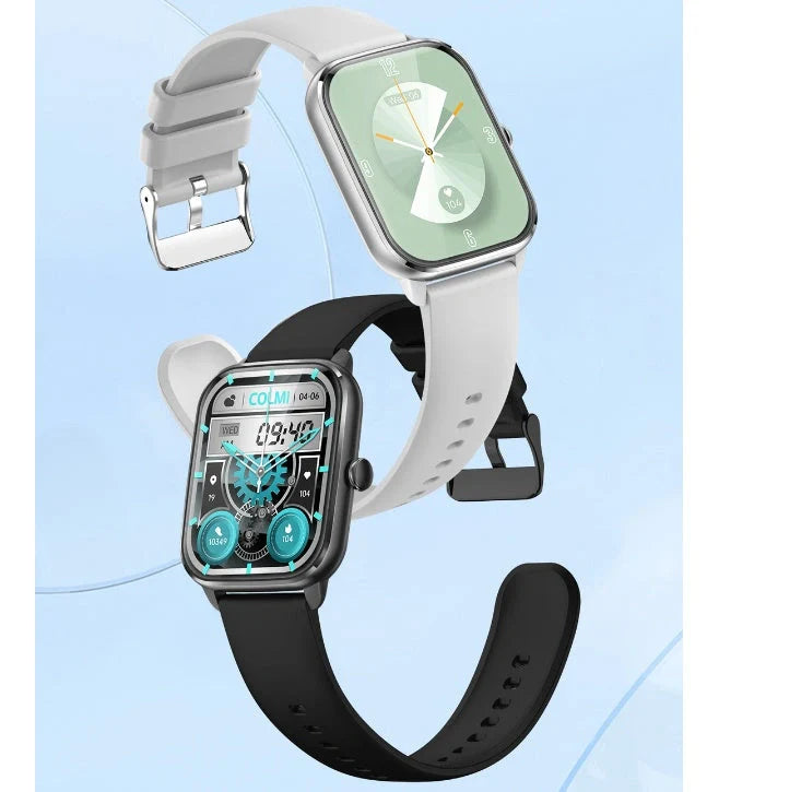 Full Screen Smartwatch with Heart Rate Monitoring in Black, Golden, and Silver