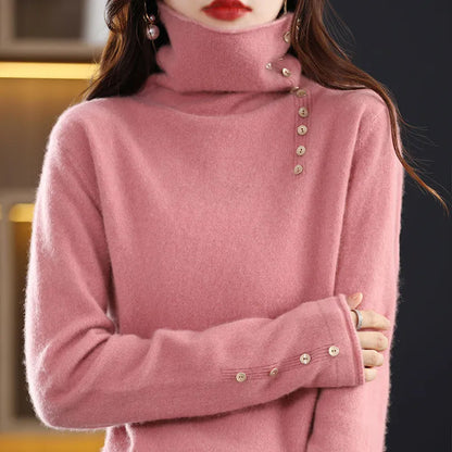 Slim fit knitted shirt with 3D pattern in light camel colour, showing regular sleeves and 40cm length