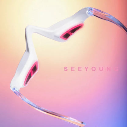 Household Eye Massager in white with EMS function and USB charging