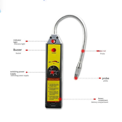 WJL-6000 electronic halogen refrigerant leak detector with 20cm probe for automotive air conditioning systems