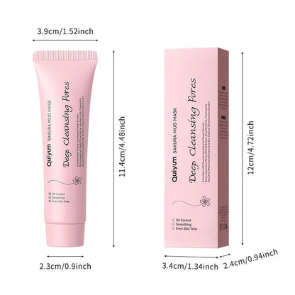 30g cherry blossom mud facial mask for cleansing, hydrating and moisturising skin