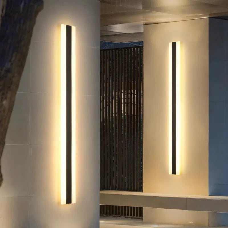 150cm outdoor LED straight wall lamp with wrought iron shell and IP65 waterproof rating