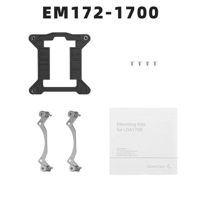 LGA 1700 CPU water cooling radiator mounting bracket and alcohol cleaning wipes