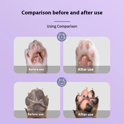 40g pet foot cream container with Brazil palm wax formula and claw balm for cat and dog paw care